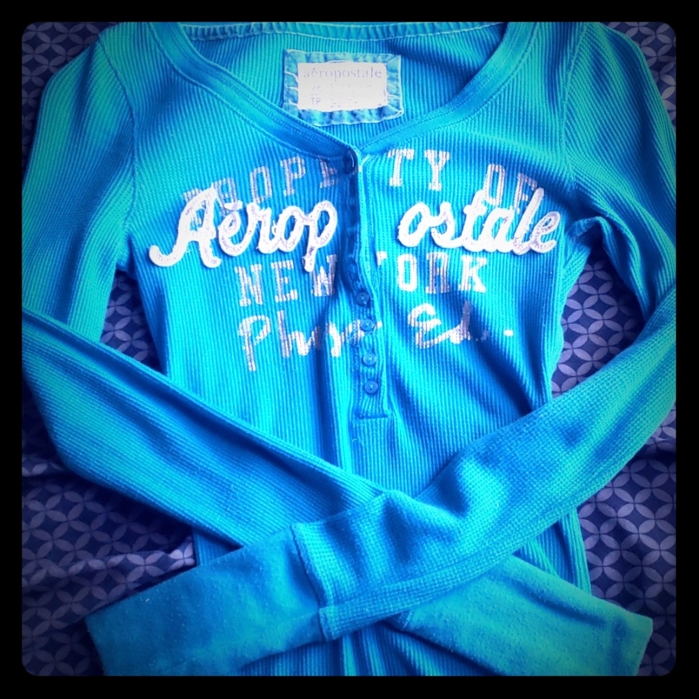 Aeropostal long sleeve slim fit shirt